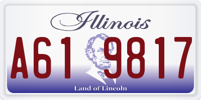 IL license plate A619817
