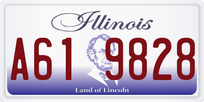 IL license plate A619828