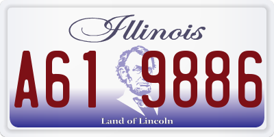 IL license plate A619886
