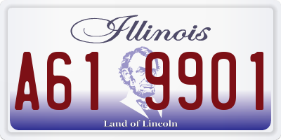 IL license plate A619901