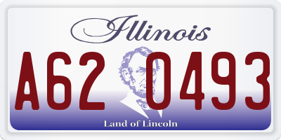 IL license plate A620493
