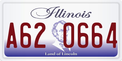 IL license plate A620664