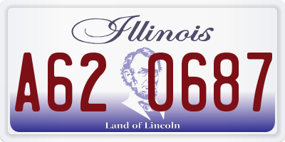 IL license plate A620687