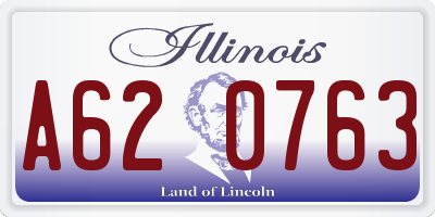 IL license plate A620763