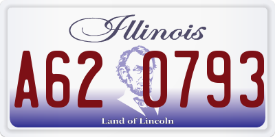 IL license plate A620793