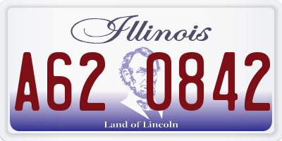 IL license plate A620842