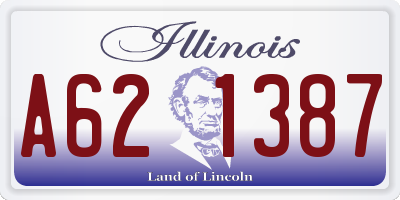 IL license plate A621387