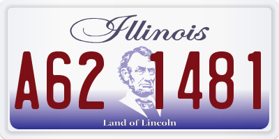 IL license plate A621481