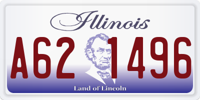 IL license plate A621496