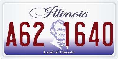 IL license plate A621640