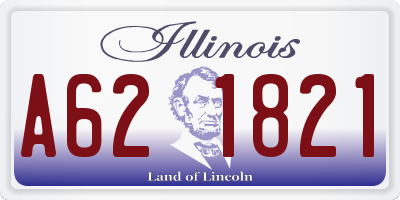 IL license plate A621821