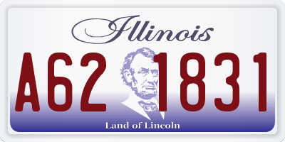 IL license plate A621831