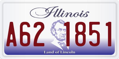 IL license plate A621851