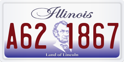 IL license plate A621867