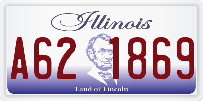 IL license plate A621869