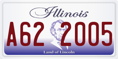 IL license plate A622005