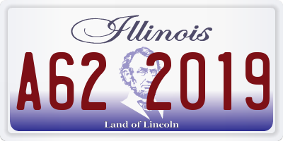 IL license plate A622019