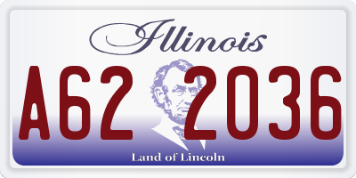 IL license plate A622036