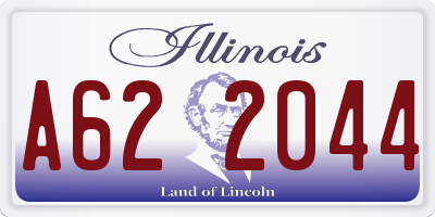 IL license plate A622044