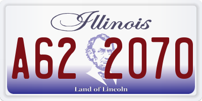 IL license plate A622070