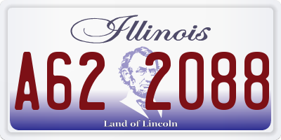 IL license plate A622088