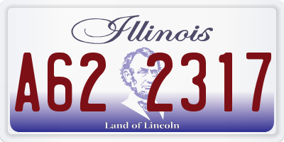 IL license plate A622317