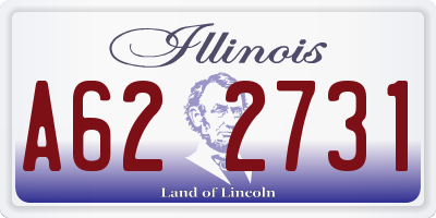 IL license plate A622731