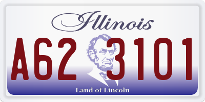IL license plate A623101