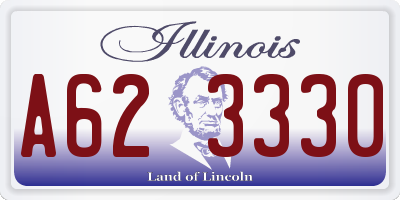 IL license plate A623330