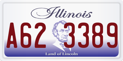 IL license plate A623389
