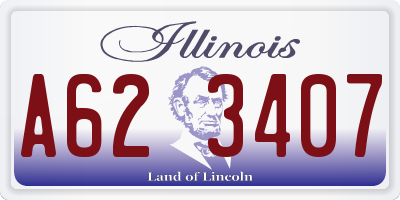 IL license plate A623407