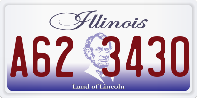 IL license plate A623430