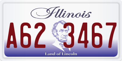 IL license plate A623467