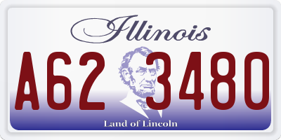 IL license plate A623480
