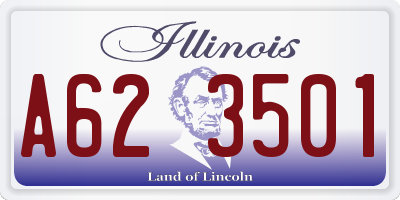 IL license plate A623501