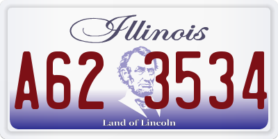 IL license plate A623534