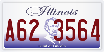 IL license plate A623564