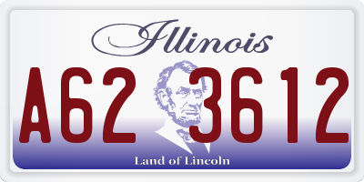 IL license plate A623612