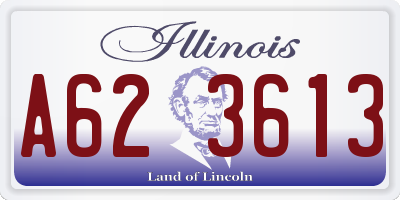 IL license plate A623613