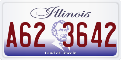 IL license plate A623642
