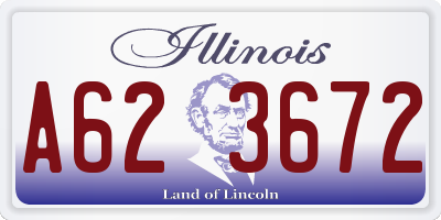 IL license plate A623672