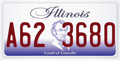 IL license plate A623680