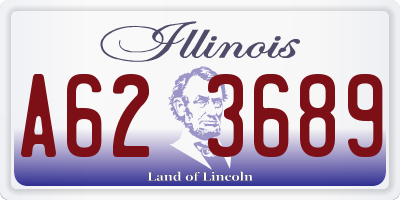 IL license plate A623689