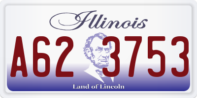 IL license plate A623753