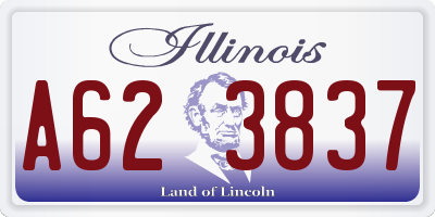 IL license plate A623837