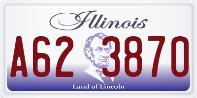 IL license plate A623870
