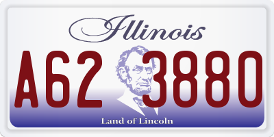 IL license plate A623880