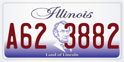 IL license plate A623882