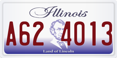 IL license plate A624013