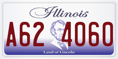 IL license plate A624060